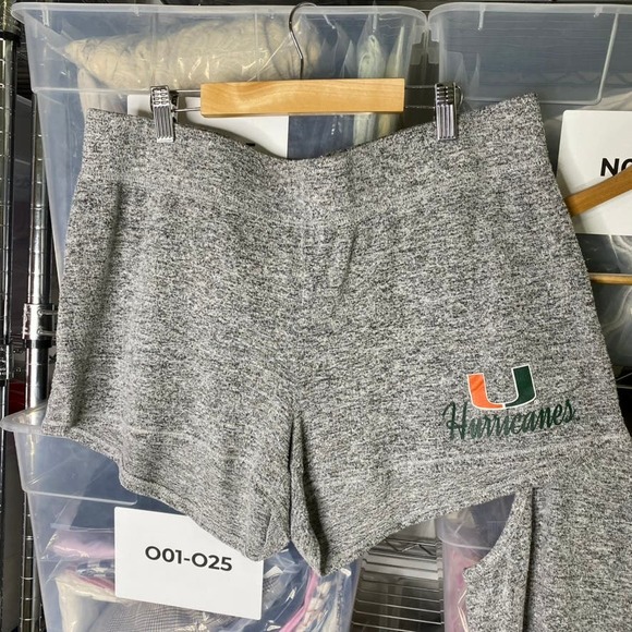 Concepts Sports UM Miami Hurricanes Canes Sleepwear PJs Set Heathered Gray Large - Picture 6 of 10